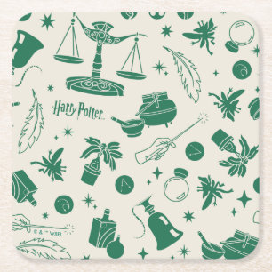 Dessous-de-verre Carré En Papier MOTIF du club de classe HOGWARTS™