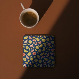 Dessous-de-verre Carré En Papier Motif du Dessous de verre de papier à tranches ora