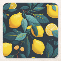 Motif du jardin de citron. Agrumes tropicaux jaune
