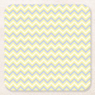 Dessous-de-verre Carré En Papier Motif en pastel de Chevron