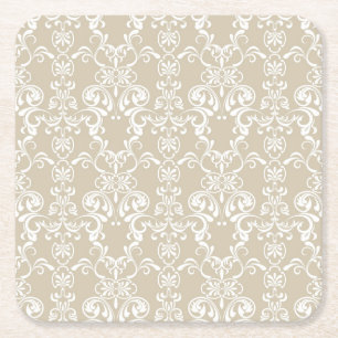Dessous-de-verre Carré En Papier Motif floral 4