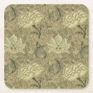 Dessous-de-verre Carré En Papier Motif floral William Morris Windrush : Vintage
