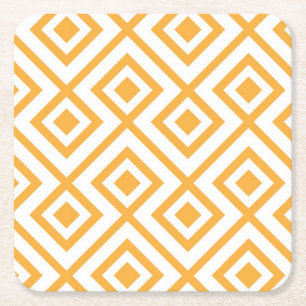Dessous-de-verre Carré En Papier Motif géométrique formé par pastille