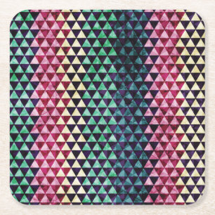 Dessous-de-verre Carré En Papier Motif géométrique triangle vintage sans couture