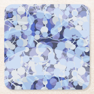 Dessous-de-verre Carré En Papier Motif pourpre de microbe