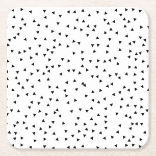 Dessous-de-verre Carré En Papier Motif scandinave de triangle de style