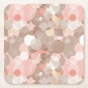 Dessous-de-verre Carré En Papier Motif simple - cercles