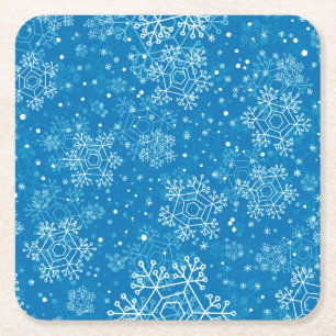 Dessous-de-verre Carré En Papier Motif Snowflake