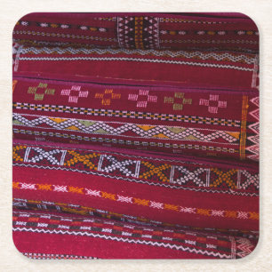 Dessous-de-verre Carré En Papier Motifs de Coussin en Tissu