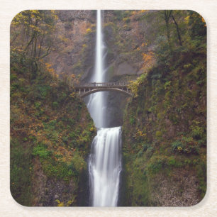 Dessous-de-verre Carré En Papier Multnomah tombe en défunt automne