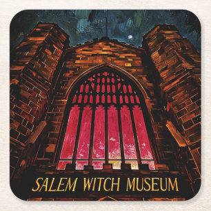 Dessous-de-verre Carré En Papier Musée des sorcières de Salem