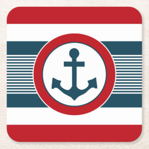 Dessous-de-verre Carré En Papier Nautical design