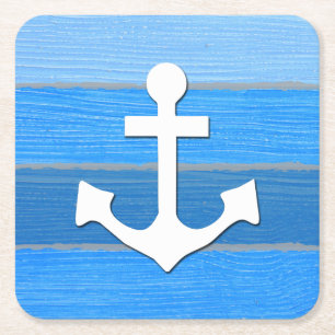 Dessous-de-verre Carré En Papier Nautical themed design