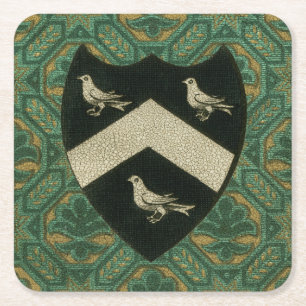 Dessous-de-verre Carré En Papier Noble Crest II