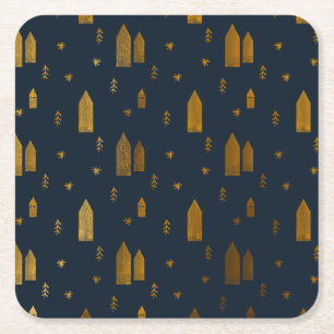 Dessous-de-verre Carré En Papier Noël scandinave élégant