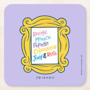 Dessous-de-verre Carré En Papier Noms d'amis™ dans Peephole