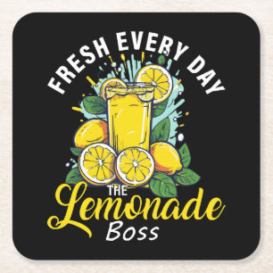 Dessous-de-verre Carré En Papier Nouveau Chaque Jour Le Patron De Limonade