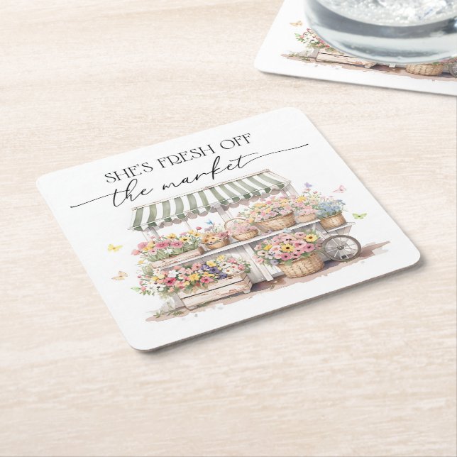 Dessous-de-verre Carré En Papier Nouvelles arrivées sur le marché Réception de mari (Incliné)