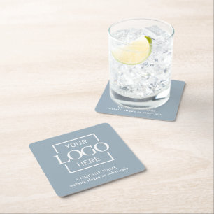 Dessous-de-verre Carré En Papier Objets promotionnels personnalisés avec logo d'ent