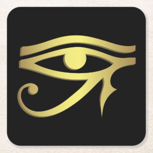 Dessous-de-verre Carré En Papier Oeil de symbole d'Egyptien de horus