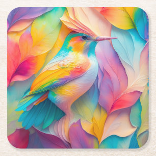 Dessous-de-verre Carré En Papier Oiseaux Imaginaires Oiseaux de soie
