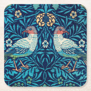 Dessous-de-verre Carré En Papier Oiseaux, William Morris
