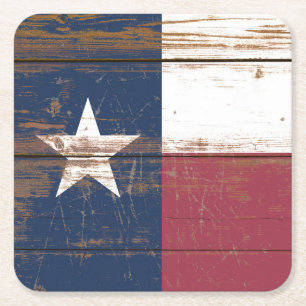 Dessous-de-verre Carré En Papier Old Wooden Texas