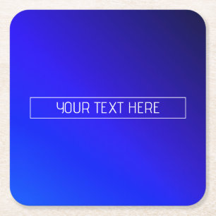 Dessous-de-verre Carré En Papier Ombre moderne Bleu Clair et Violet