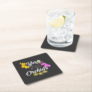 Dessous-de-verre Carré En Papier Oui, j'ai vraiment besoin de toutes ces orchidées