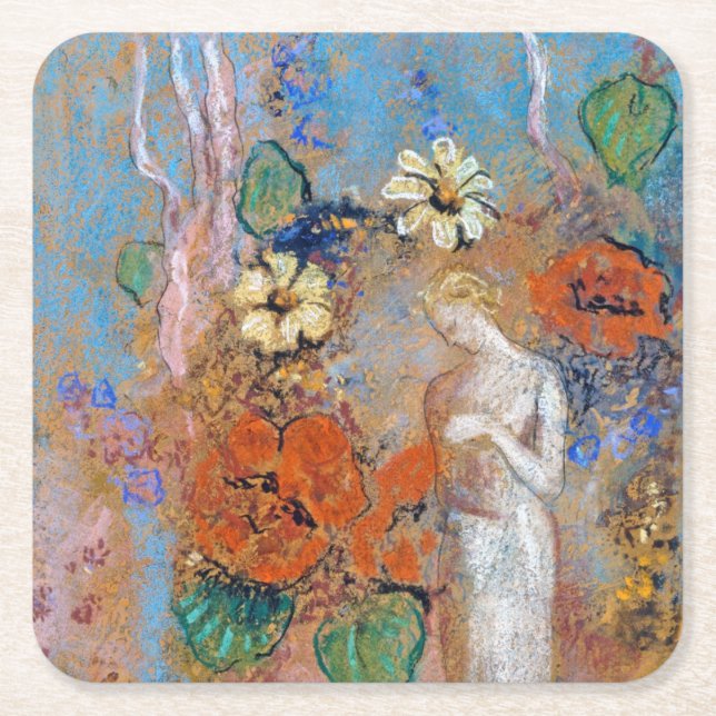 Dessous-de-verre Carré En Papier Pandora, Redon (Devant)