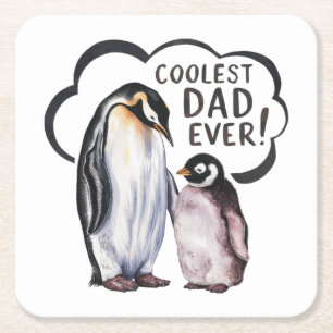 Dessous-de-verre Carré En Papier Papa cool jamais