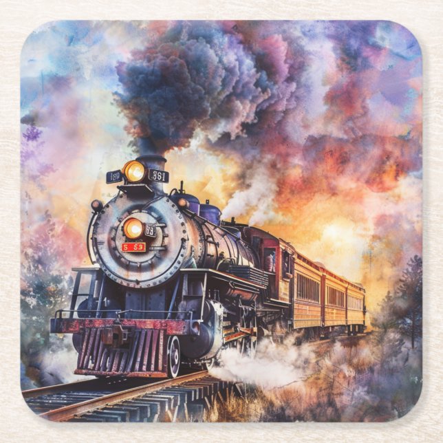 Dessous-de-verre Carré En Papier Paper Coaster (Devant)