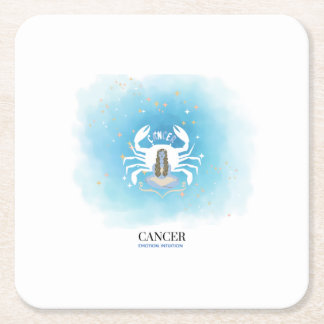 Dessous-de-verre Carré En Papier Papier buvard Astrologie - Cancer