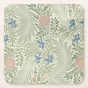 Dessous-de-verre Carré En Papier Papier peint floral de William Morris Larkspur