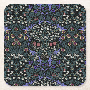 Dessous-de-verre Carré En Papier Papier peint victorien William Morris Blackthorn