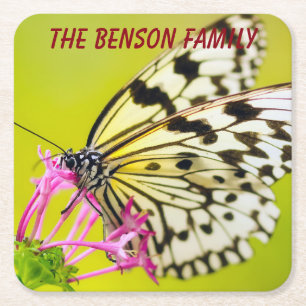 Dessous-de-verre Carré En Papier Papillon sauvage