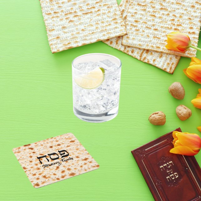 Dessous-de-verre Carré En Papier Pâque hébreu Pesach Matzah (Créateur téléchargé)