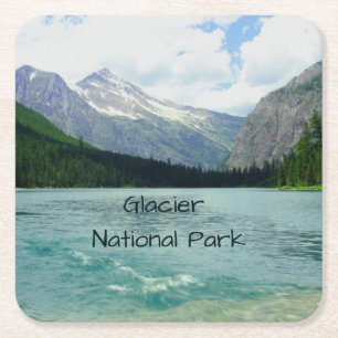 Dessous-de-verre Carré En Papier Parc national des Glaciers Montana