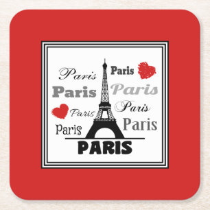 Dessous-de-verre Carré En Papier Paris