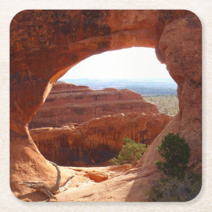 Dessous-de-verre Carré En Papier Partition Arch I dans le Parc national des Arches