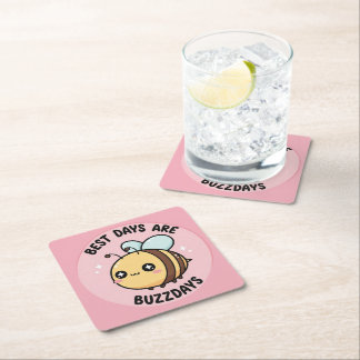 Dessous-de-verre Carré En Papier Pastel Bee Coasters – Scandinavian Nursery Decor