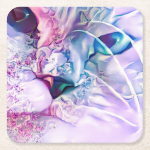 Dessous-de-verre Carré En Papier Pastel Cat Dreamscape