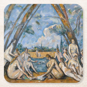 Dessous-de-verre Carré En Papier Paul Cezanne - Les Grandes Baigneuses