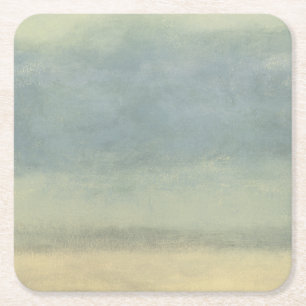 Dessous-de-verre Carré En Papier Paysage abstrait avec le ciel obscurci