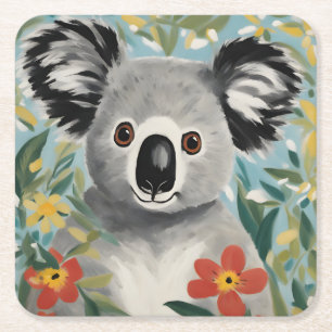 Dessous-de-verre Carré En Papier Peinture Koala