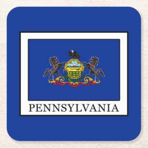 Dessous-de-verre Carré En Papier Pennsylvanie