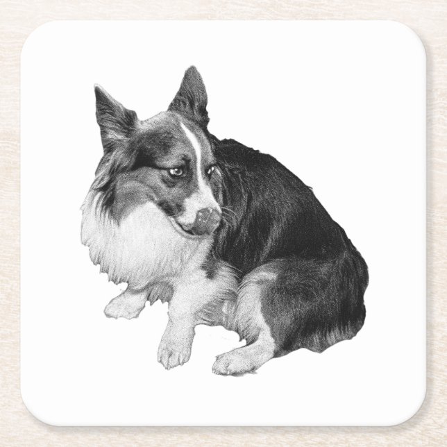 Dessous-de-verre Carré En Papier Perch, Foxy Friend (Devant)