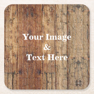 Dessous-de-verre Carré En Papier Personnalisé Personnalisé Votre propre photo Carré