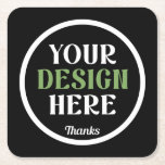 Dessous-de-verre Carré En Papier personnalisé, unique, élégant et minimaliste kiss<br><div class="desc">Ce design est accessible à tous. N'hésitez pas à personnaliser le logo,  les images,  le texte et les couleurs selon vos préférences. Merci beaucoup.</div>