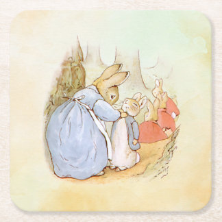 Dessous-de-verre Carré En Papier Peter Rabbit (maman)